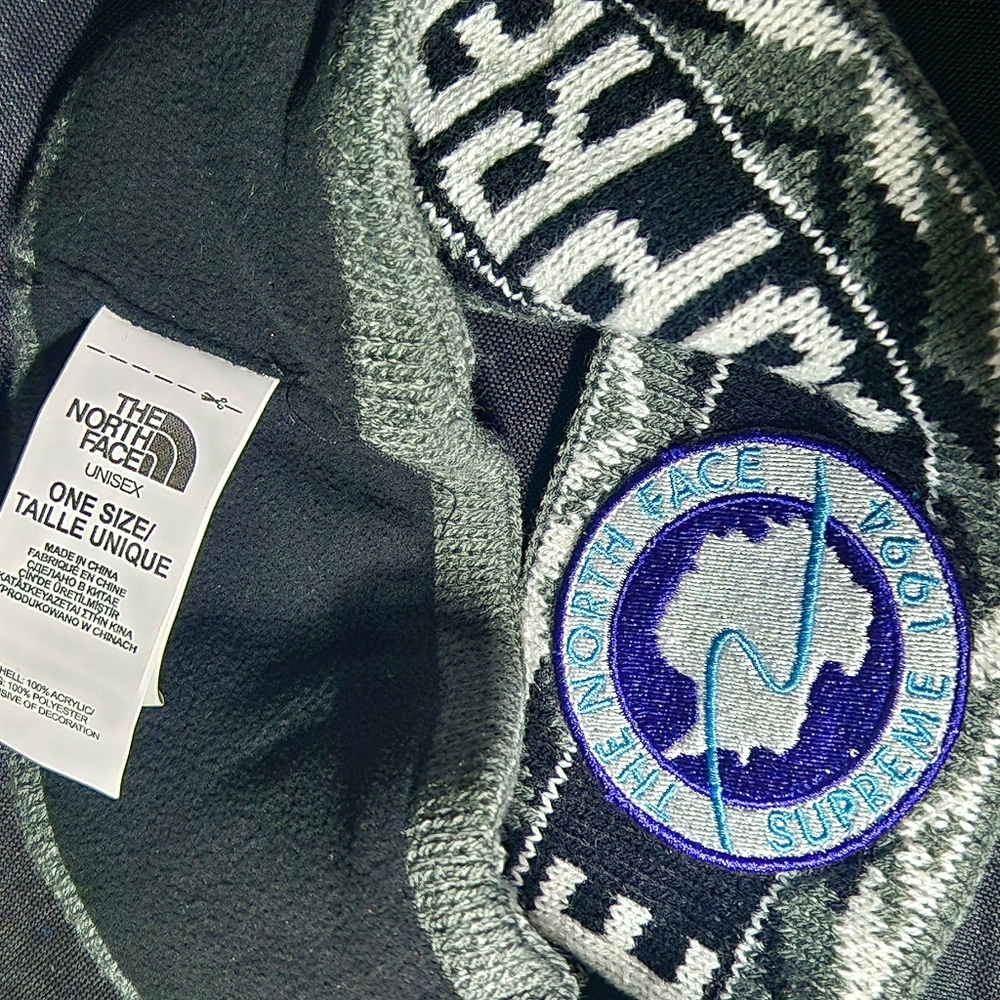 Ultra Rare 1994 Supreme X The North face Colab Headband - High Quality AF - - Picture 9 of 11